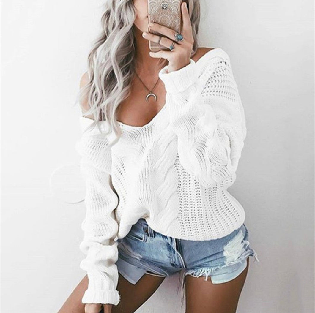 Braid knitwear sweater